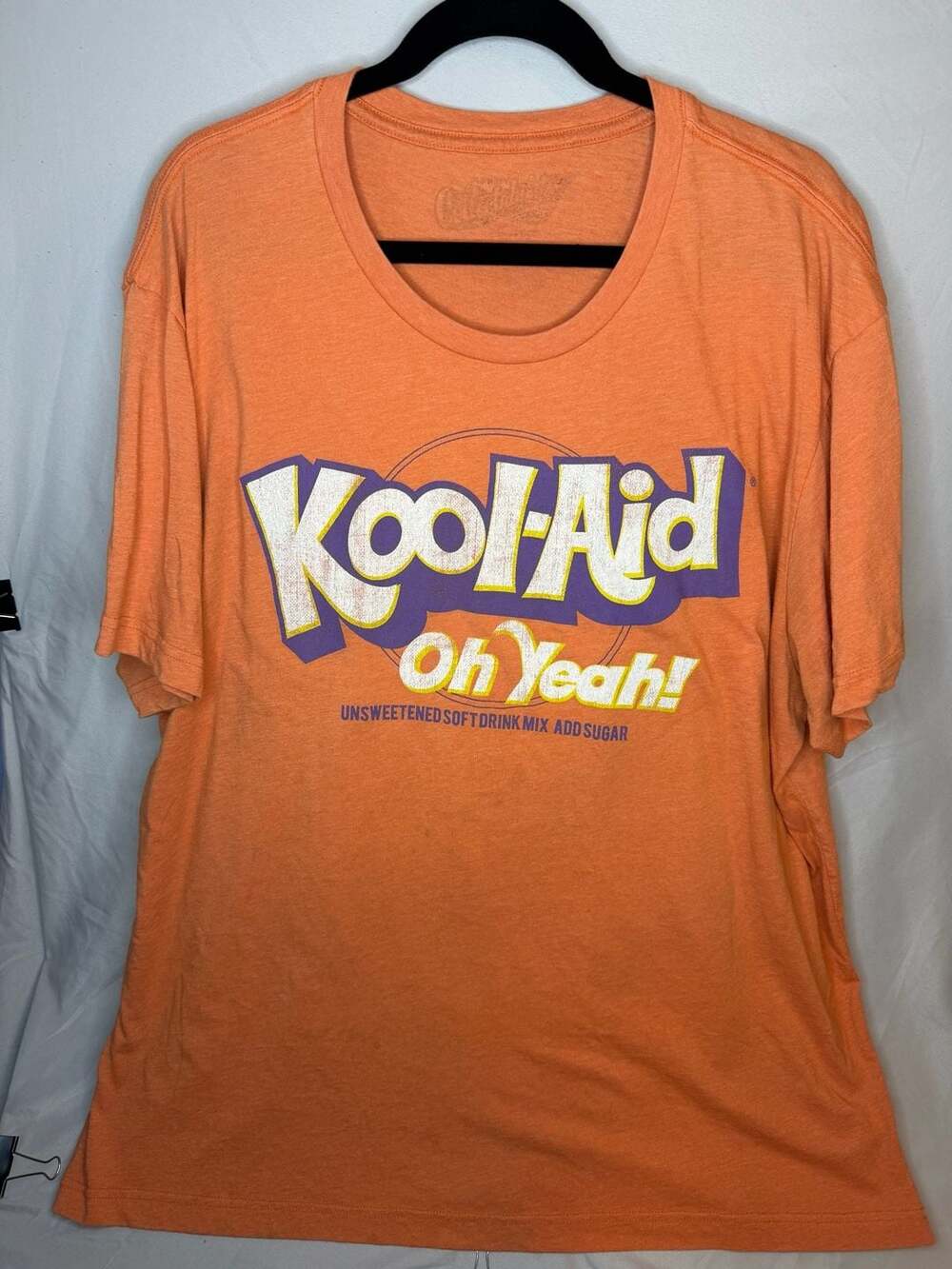Vintage Kool-Aid Oh Yeah! Orange Graphic T-Shirt Unsweetened Soft Drink Mix